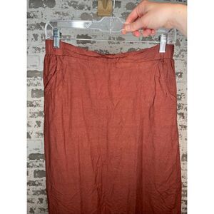 The Main Street Exchange | women burnt orange skirt midi